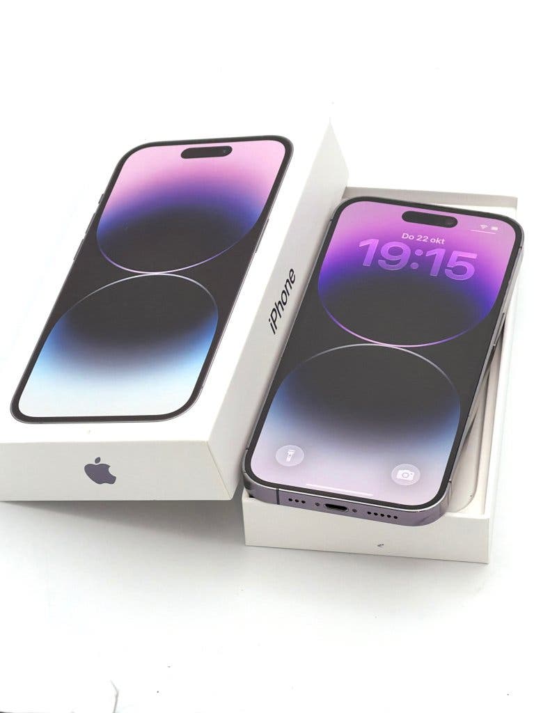 Zeer Nette iPhone 14 Pro Purple 128GB, 100% batterijconditie