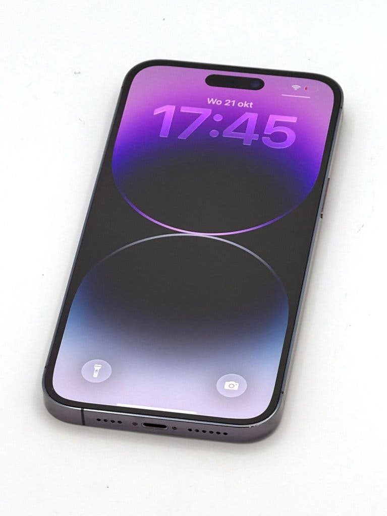 iPhone 14 Pro Max Purple 128GB, 100% batterij – refurbished bij YentMobiel in Dronryp
