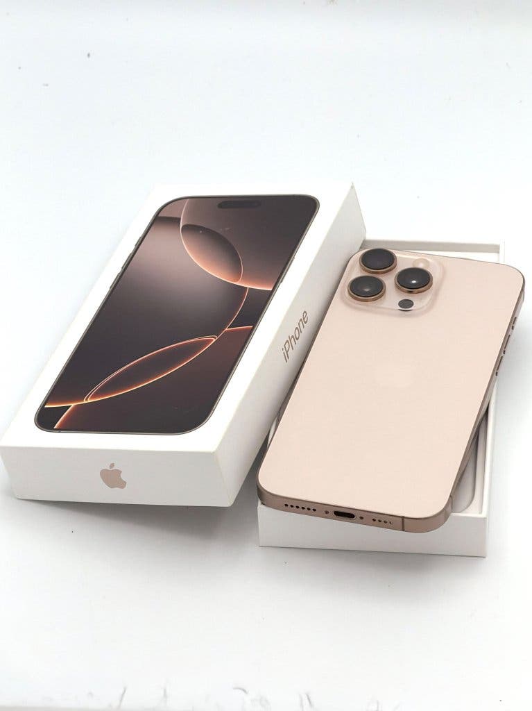 Zeer Nette iPhone 16 Pro Max Desert 256GB, met 91% batterij, foto 4