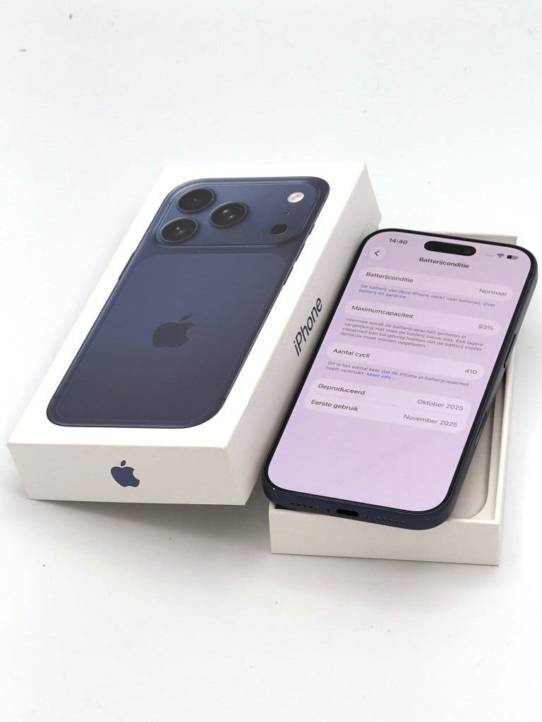 Erg Nette iPhone 17 Pro Blue 256GB, met 93% batterij, foto 3