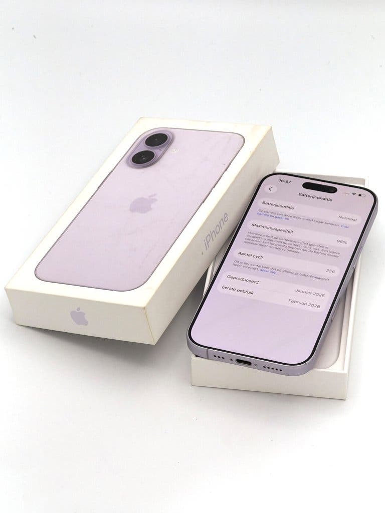 Prachtige iPhone 17 Purple 256GB, met 96% batterijconditie, foto 3